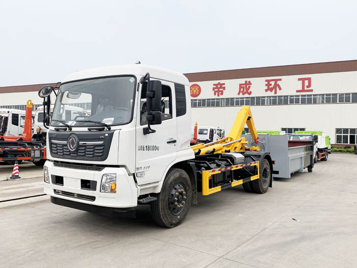 國六東風(fēng)天錦15方勾臂套臂垃圾車