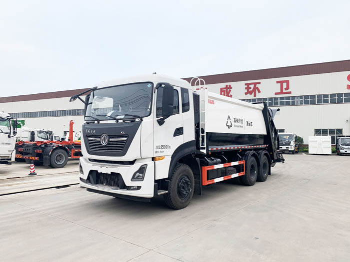國六18立方東風(fēng)天龍后雙橋壓縮垃圾車